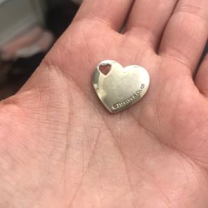 Tiffany & co double heart pendant only